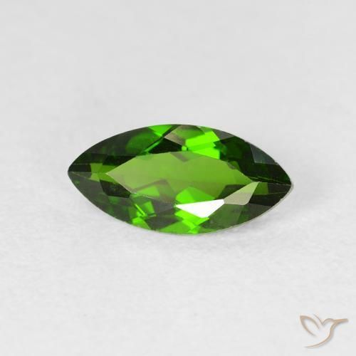 كروم ديوبسيد Medium Dark-Green طبيعي، ماركيز، 1.18 قيراط، VS-SI