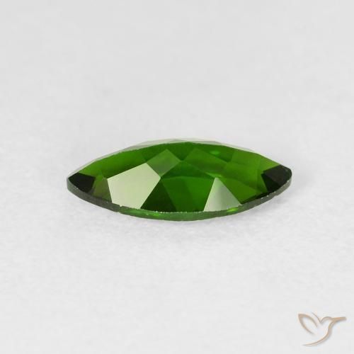 كروم ديوبسيد Medium Dark-Green طبيعي، ماركيز، 1.18 قيراط، VS-SI