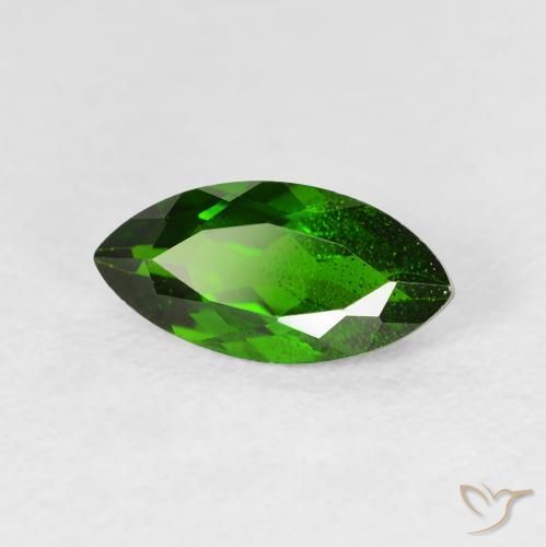 ديوبسيد كروم Medium Dark-Green طبيعي، ماركيز، 1.28 قيراط، VS-SI