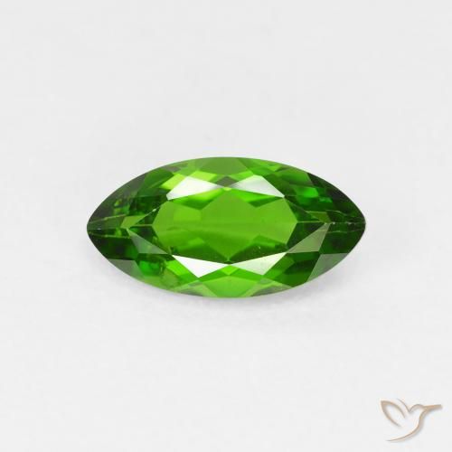 1.26ct طبيعي Medium Dark-Green ديوبسيد كروم, ماركيز, VS-SI