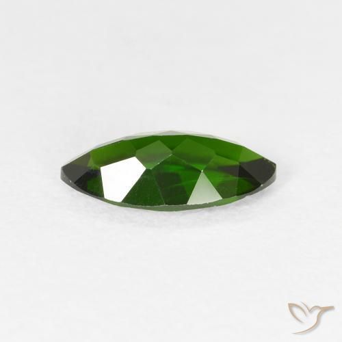 كروم ديوبسيد Medium Dark-Green طبيعي، ماركيز، 1.18 قيراط، VS-SI