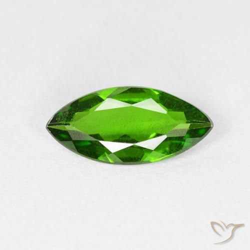 0.81ct طبيعي Medium Dark-Green كروم ديوبسيد, ماركيز, قليلا جدا