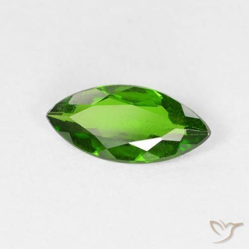 كروم ديوبسيد Medium Dark-Green طبيعي، ماركيز، 0.81 قيراط، قليلا جدا