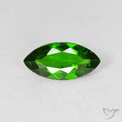 1.04ct طبيعي أخضر الغابة لامع كروم ديوبسيد, ماركيز, VS-SI