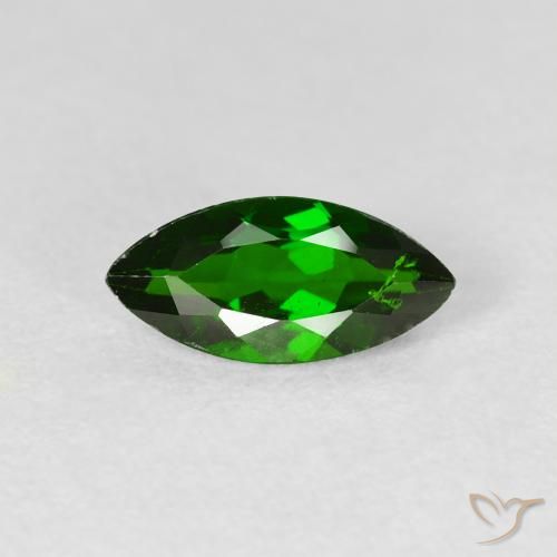 1.13ct طبيعي Medium Dark-Green كروم ديوبسيد, ماركيز, VS-SI