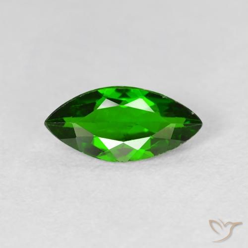 1.08ct طبيعي أخضر الغابة لامع ديوبسيد كروم, ماركيز, VS-SI
