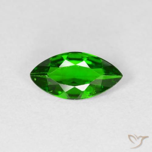 0.91ct طبيعي أخضر كثيف كروم ديوبسيد, ماركيز, VS-SI