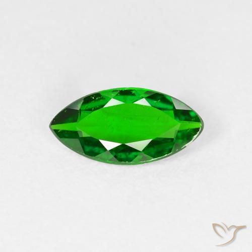 0.99ct طبيعي أخضر الغابة لامع ديوبسيد كروم, ماركيز, قليلا جدا