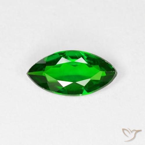 0.83ct طبيعي أخضر الغابة لامع ديوبسيد كروم, ماركيز, قليلا جدا