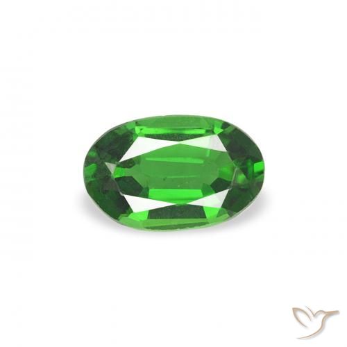 0.26ct طبيعي أخضر كثيف تورمالين الكروم, بيضوي, VVS
