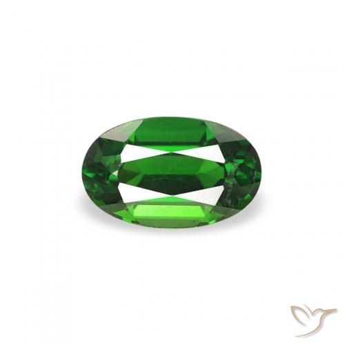 0.27ct طبيعي أخضر غامق تورمالين الكروم, بيضوي, VVS
