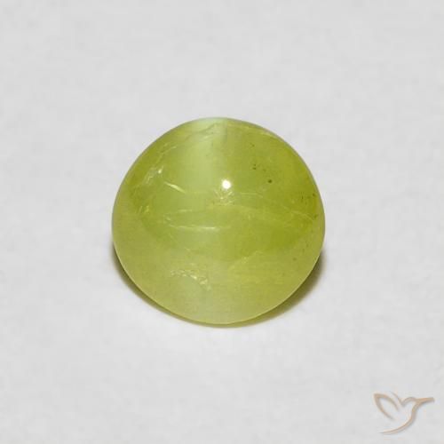 0.31ct طبيعي أصفر متوسط عين القط كريزوبيريل, بيضوي, نصف شفاف