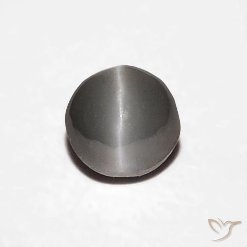 0.38ct طبيعي رمادى فاتح جدا عين القط كريزوبيريل, بيضوي, غير شفاف