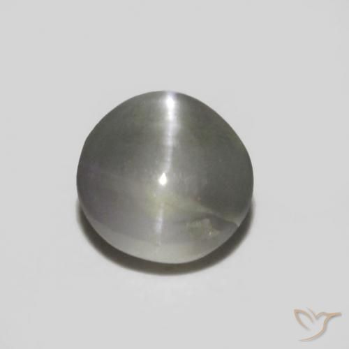0.36ct طبيعي Reddish Grey عين القط كريزوبيريل, بيضوي, غير شفاف