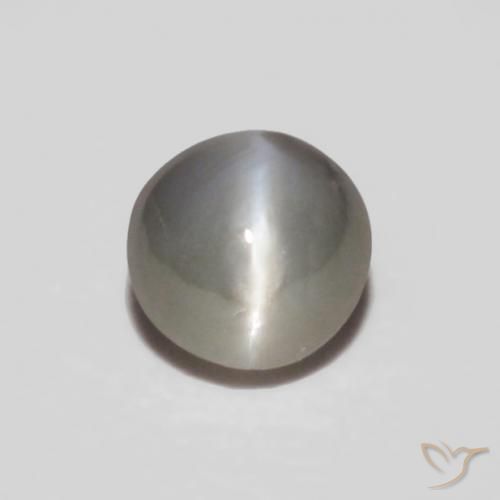 0.24ct طبيعي رمادى فاتح جدا عين القط كريزوبيريل, بيضوي, غير شفاف