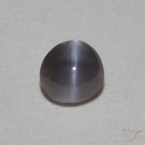 0.11ct طبيعي أسود عين القط كريزوبيريل, بيضوي, غير شفاف