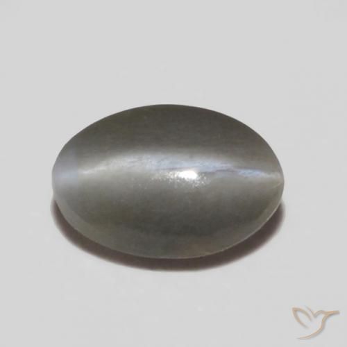 عين القط كريزوبيريل رمادى متوسط طبيعي، بيضوي، 0.25 قيراط، غير شفاف