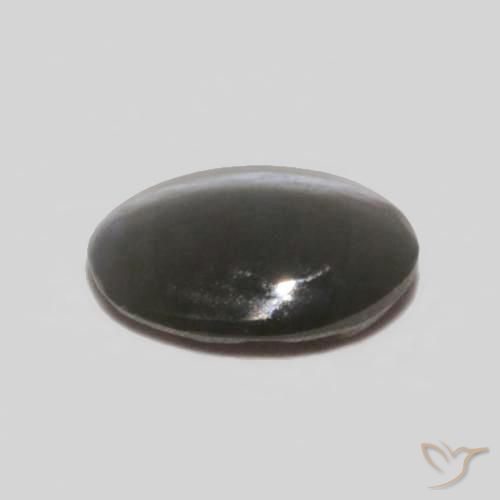 عين القط كريزوبيريل رمادى متوسط طبيعي، بيضوي، 0.25 قيراط، غير شفاف