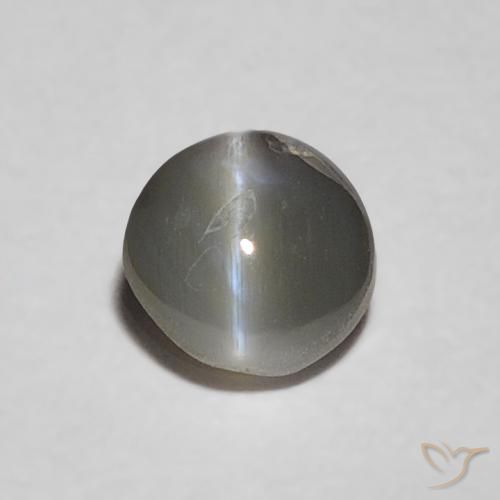 0.37ct طبيعي Medium Dark-Gray عين القط كريزوبيريل, بيضوي, غير شفاف