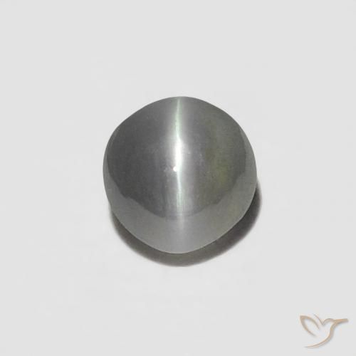 0.21ct طبيعي فضى عين القط كريزوبيريل, بيضوي, غير شفاف