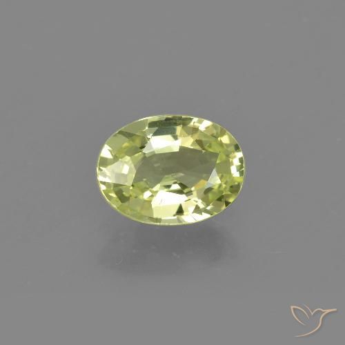 1.15ct طبيعي أخضر أصفر كريزوبيريل, بيضوي, VVS-VS