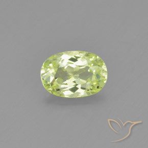 1.07ct طبيعي أصفر ليمونى فاتح كريزوبيريل, بيضوي, VVS-VS