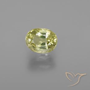 1.24ct طبيعي أصفر متوسط كريزوبيريل, بيضوي, VVS-VS