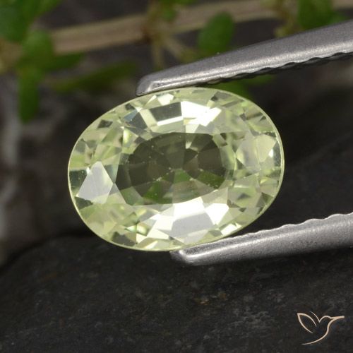 1.17ct طبيعي اخضر فاتح كريزوبيريل, بيضوي, VVS-VS