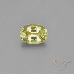 1.01ct طبيعي أصفر فاتح-متوسط كريزوبيريل, بيضوي, VVS-VS
