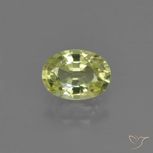 1.05ct طبيعي أصفر متوسط كريزوبيريل, بيضوي, VVS-VS