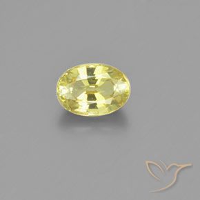 1.15ct طبيعي أصفر فاتح كريزوبيريل, بيضوي, VVS-VS