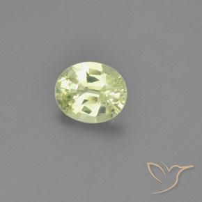 1.04ct طبيعي الأصفر الليمونى كريزوبيريل, بيضوي, قليلا جدا