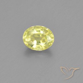 1.26ct طبيعي الأصفر الليمونى كريزوبيريل, بيضوي, VS-SI
