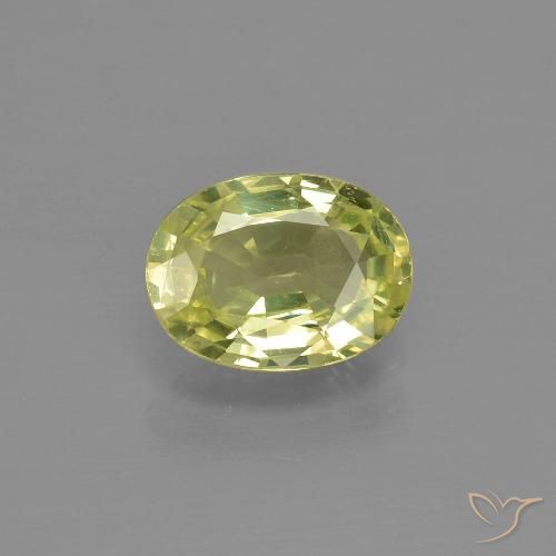 1.20ct طبيعي أصفر متوسط كريزوبيريل, بيضوي, VVS-VS