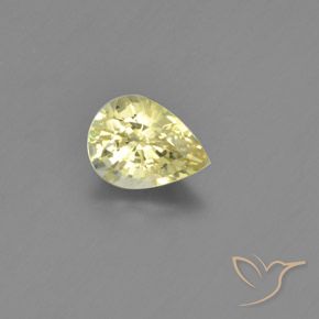 1.31ct طبيعي أصفر باهت كريزوبيريل, شكل الكمثرى, VVS