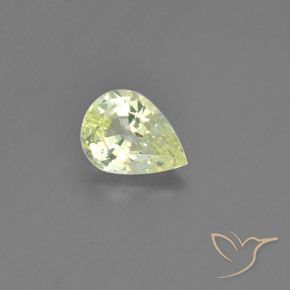 1.27ct طبيعي الأصفر الليمونى كريزوبيريل, شكل الكمثرى, VVS