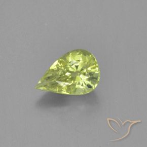 1.19ct طبيعي أصفر فاتح كريزوبيريل, شكل الكمثرى, VVS