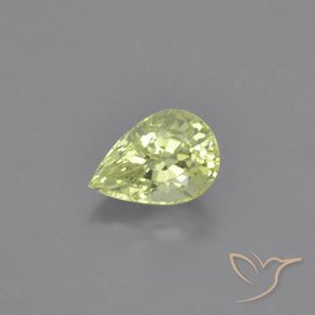 1.07ct طبيعي أخضر كمثرى فاتح كريزوبيريل, شكل الكمثرى, VVS-VS
