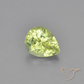 1.12ct طبيعي أصفر فاتح كريزوبيريل, شكل الكمثرى, VVS