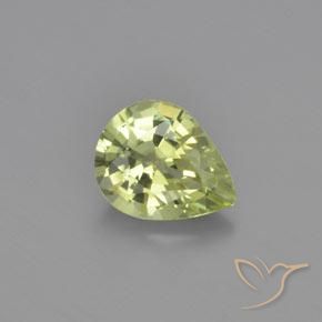 1.15ct طبيعي أخضر ترابى دافئ كريزوبيريل, شكل الكمثرى, VVS