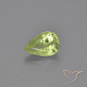 1.08ct طبيعي اخضر فاتح كريزوبيريل, شكل الكمثرى, VVS-VS