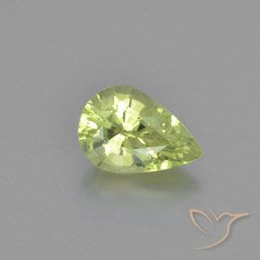 1.26ct طبيعي أخضر دافئ كريزوبيريل, شكل الكمثرى, VVS
