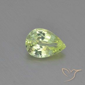 1.05ct طبيعي ليمون اخضر كريزوبيريل, شكل الكمثرى, VVS