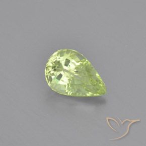 1.13ct طبيعي أخضر متوسط كريزوبيريل, شكل الكمثرى, VVS-VS