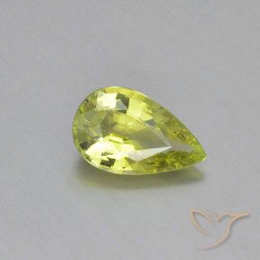 1.03ct طبيعي الأصفر الليمونى كريزوبيريل, شكل الكمثرى, VVS