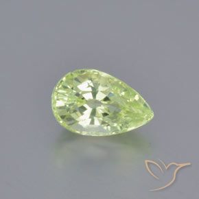 1.26ct طبيعي اخضر فاتح كريزوبيريل, شكل الكمثرى, VVS-VS