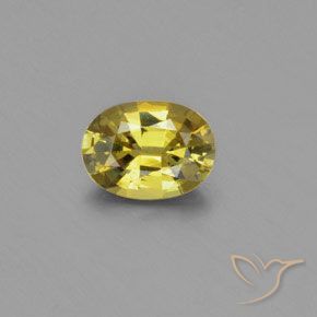 1.22ct طبيعي أصفر فاتح كريزوبيريل, بيضوي, VVS