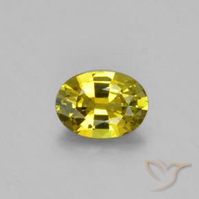 1.01ct طبيعي أصفر فاتح كريزوبيريل, بيضوي, VVS-VS
