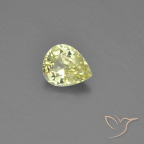 1.09ct طبيعي الأصفر الليمونى كريزوبيريل, شكل الكمثرى, VVS-VS