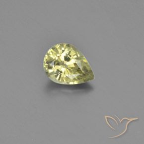 1.26ct طبيعي أصفر متوسط كريزوبيريل, شكل الكمثرى, VVS